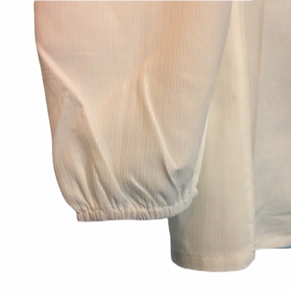 New Floral Embroidered Cold Shoulder Blouse Medium - Picture 5 of 7